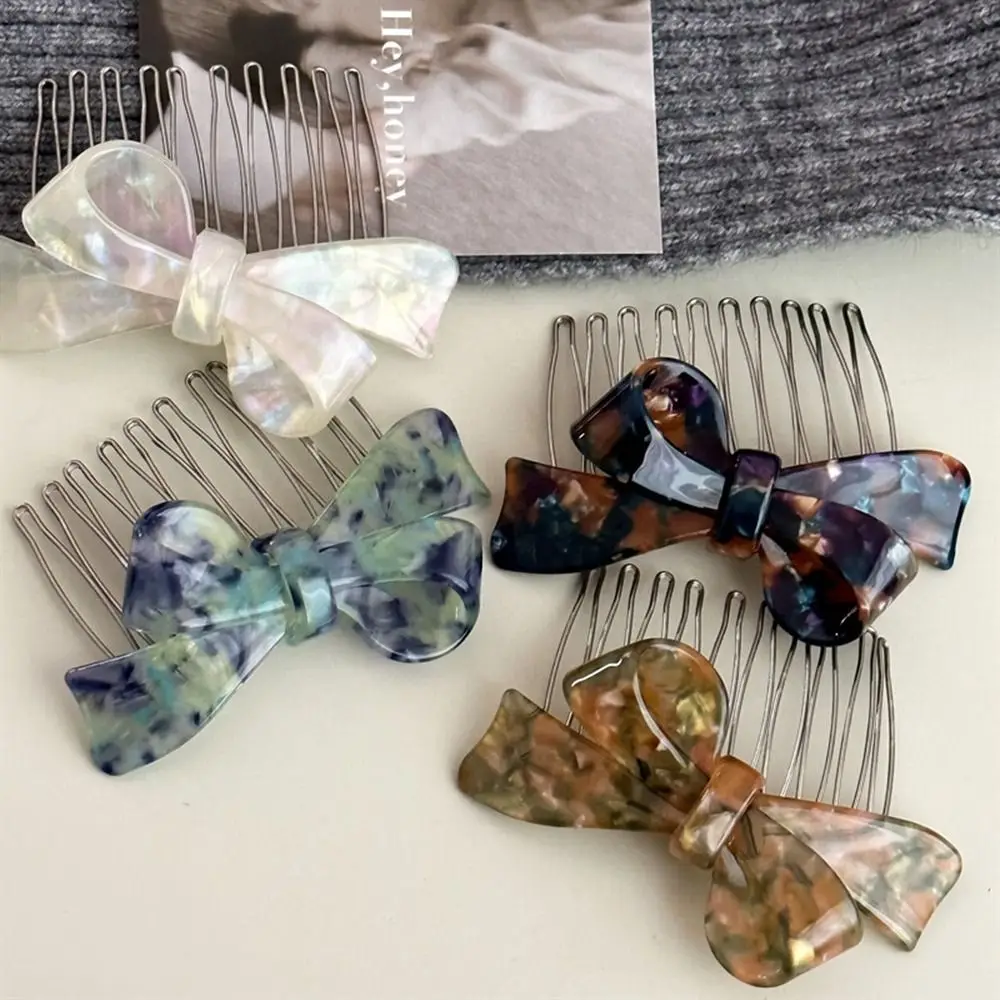 

Hairpins Barrettes Hairpin Bow Hair Accessories Korean Barrettes Acetic Acid Hair Clips Women Hair Comb Girl Bangs Clip