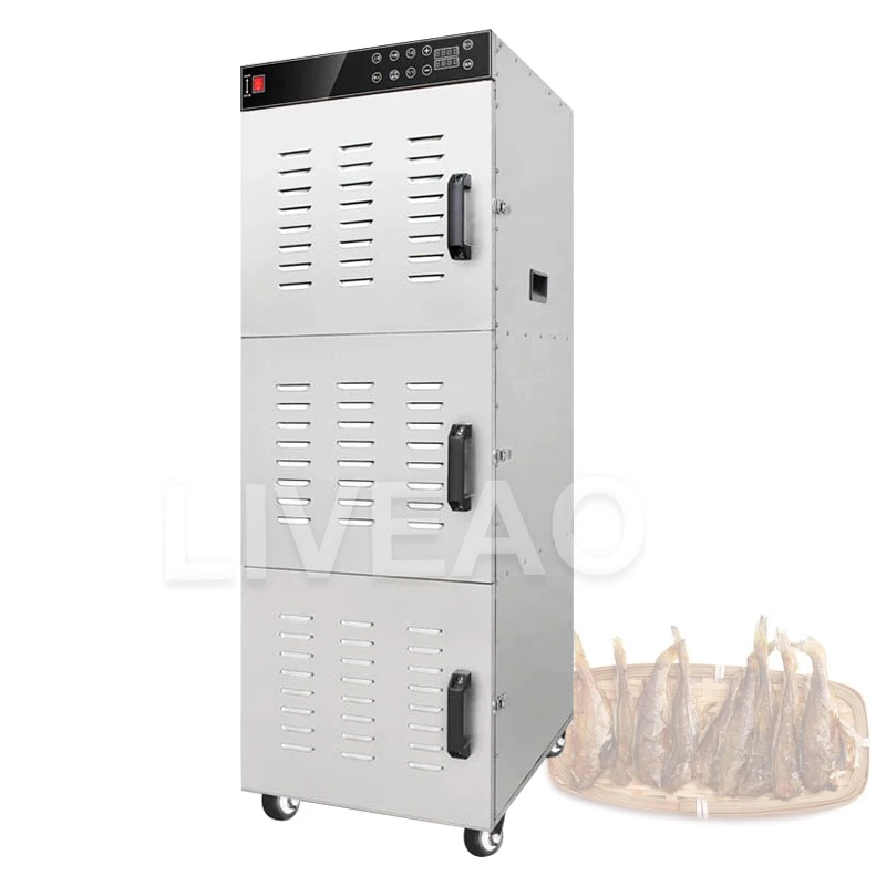 

Food Dehydrator Fruit Dryer Machine Vegetable Meat Snacks Dehydration Dryer Trays Stainless Steel Commercial 30 Layer 110V 220V