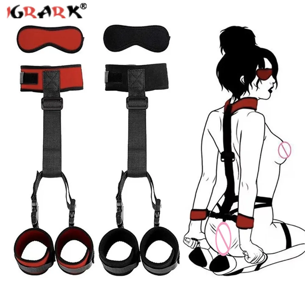 Sex Toys Erotic Sex Toy Sex Party Toys Sex Bondage Toys BDSM Bondage Erotic Products Plush Backhand Collar Restraint Strap Female Flirting Sexual Slave Adult Games Sex Toys for Couples