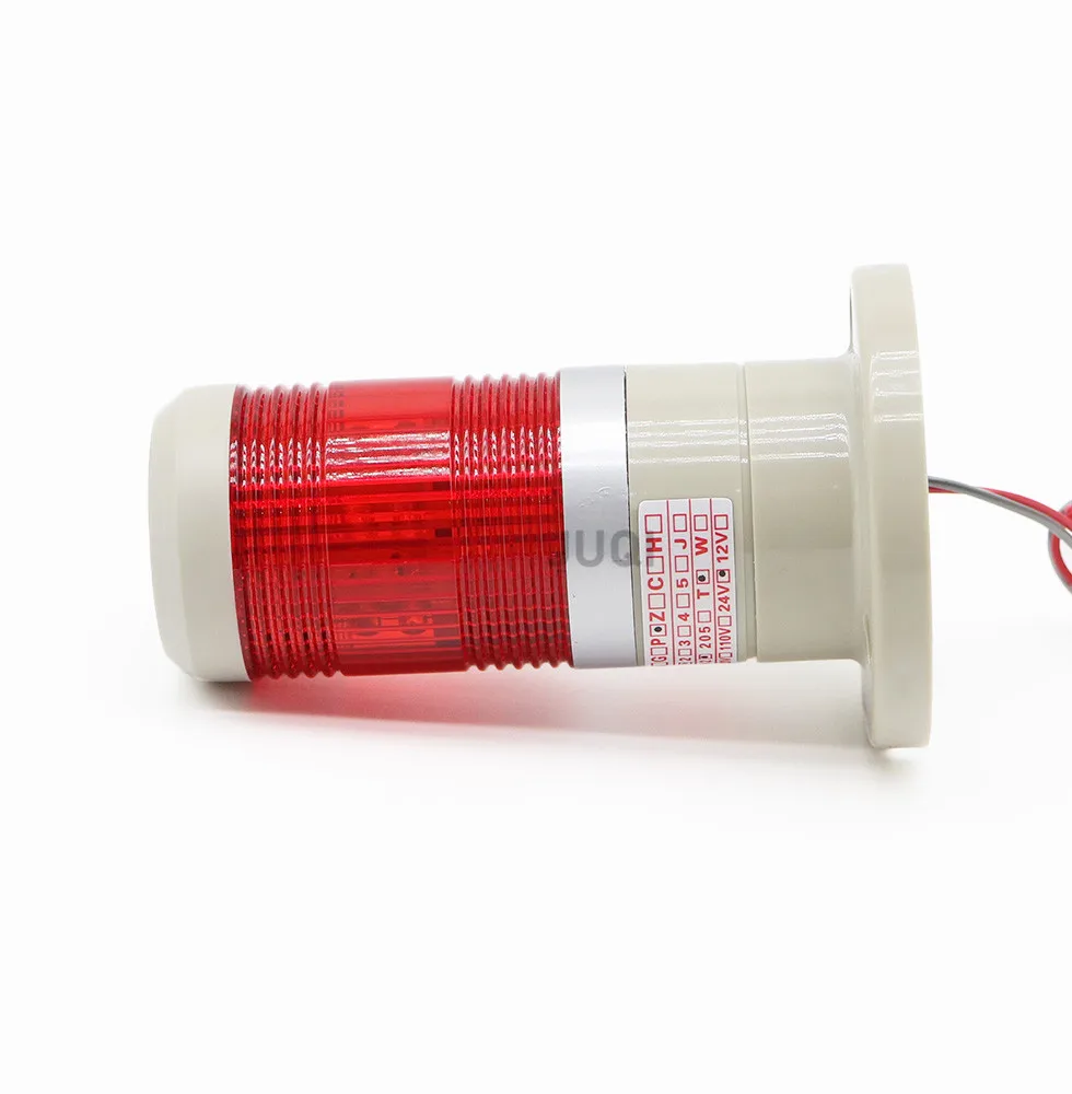 LED No sound alarm light red Yellow Blue green Signal Tower Warning Lamp Alarm Apparatus 12V 24V 110V 220V 1 ~ 5 floors Option