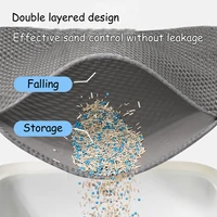 60CMX90CM Cat Litter Mat Waterproof Double Layer Pet Litter Box Mat Pet Toilet Cat Mat Nonslip Sand Cat Washable Mat Pet Clean 2