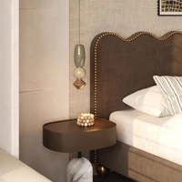 Tête de lit minimaliste, cadre double esthétique, lit français, chambre à coucher, Queen, accessoires de maison pour dortoir 3