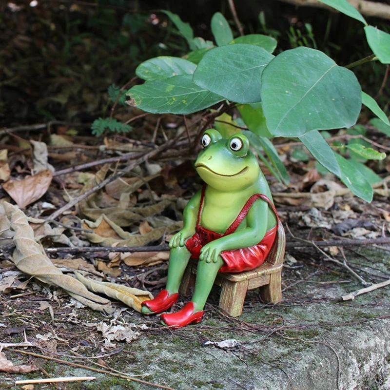 

Funny Chair Statues Garden Ornaments Resin Animals Figurines Outdoor Yard Decoration Sculptures Birthday Gifts