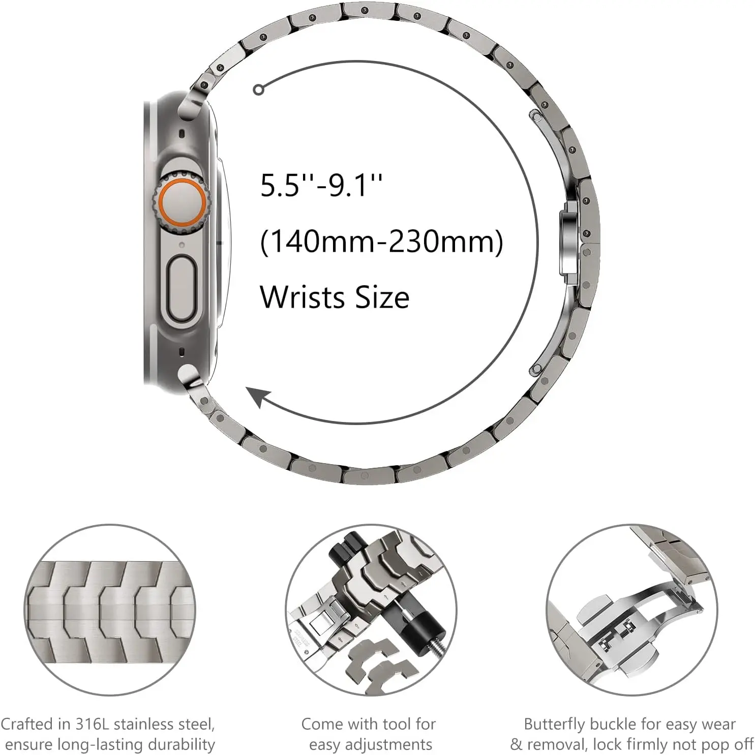  ġ Ʈ 2  ƼŸ ÷ Ʈ, 49mm ø 9, 8, 7, 45mm, 44mm, 42mm, η ƿ , ̿ġ 6, 5, 4, se 