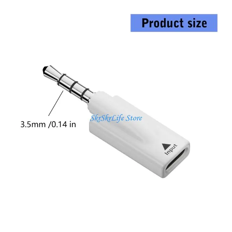 E65E는 모바일 장치 및 컴퓨터용 Play Type C를 3.5mm 헤드폰 변환기에 연결합니다.