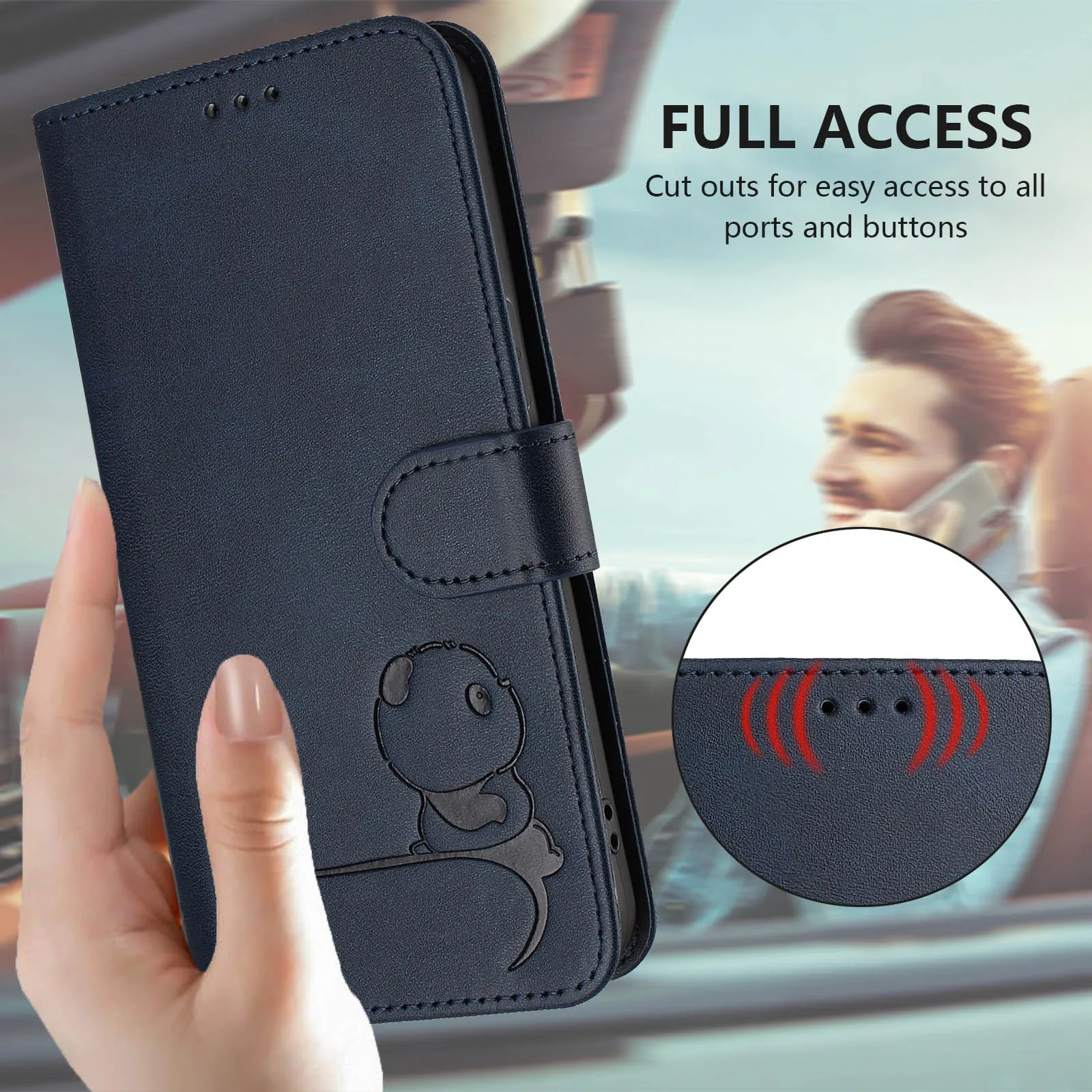 Premium Anti-Theft Wallet Flip Leather Phone Case with Card Holder