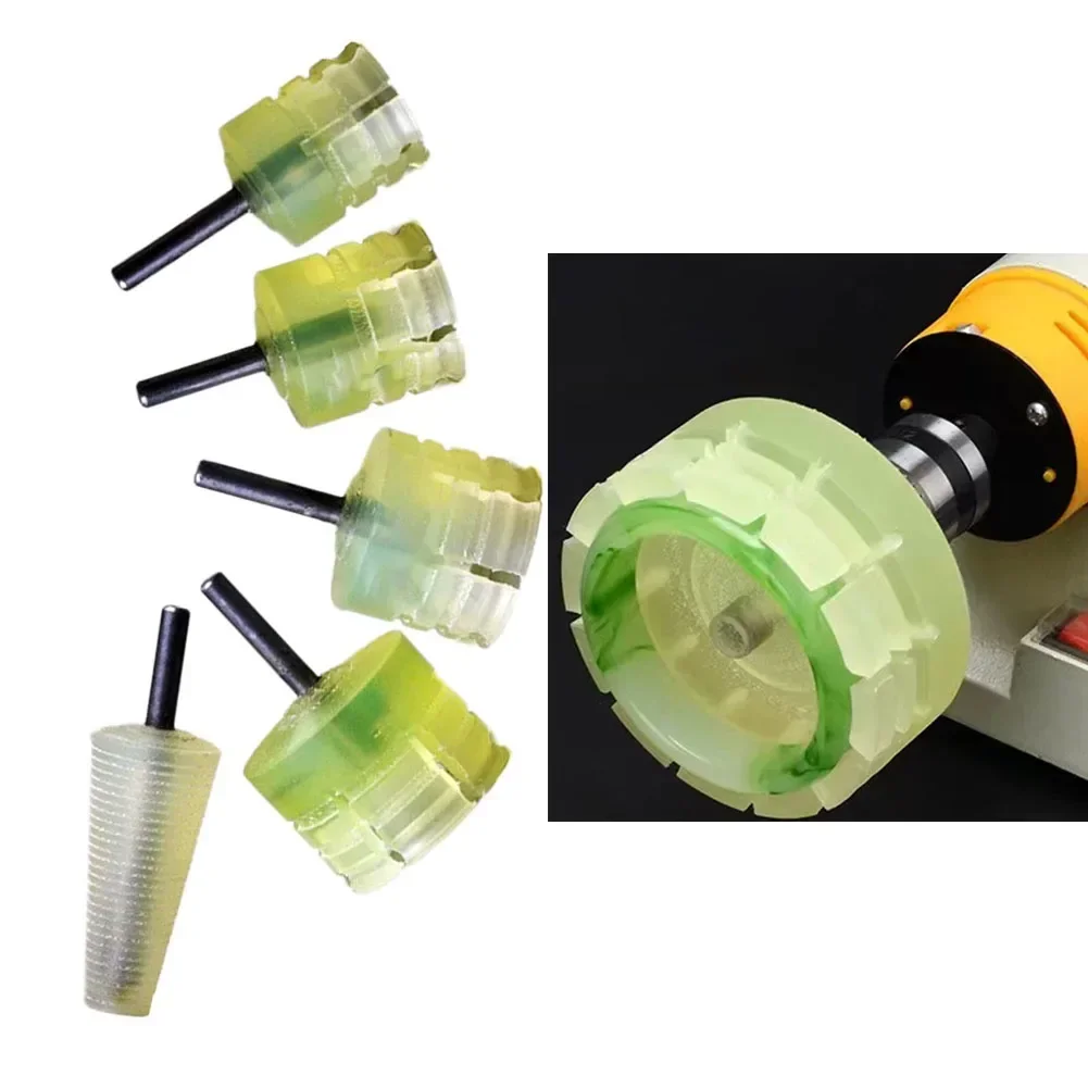 1PC Agate Jade Ring Fixed Rod Polishing Tools Grinding Conical Sleeve Fixing Process Air Tools Accessories jewelry polisher