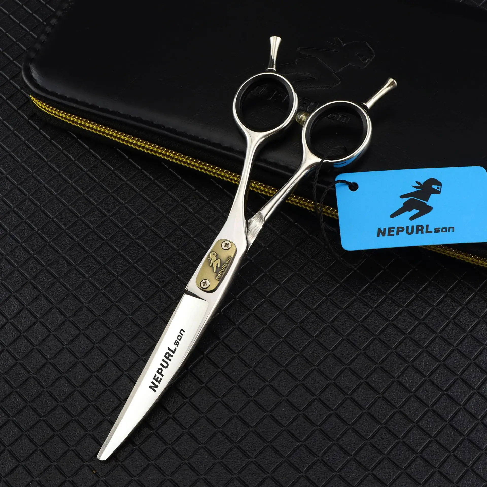 

Upward Curved scissors Professional 6.0 Inch 9cr Barber Hairdressing Scissors curved Flat Shears Beauty Hairdressing Scissors