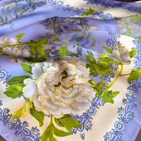 2023 Fashion Luxury Brand Designer Silk Scarf Square for Women Satin Shawls Scarves Hjiab Bandana Hair Band Wrist 70*70cm 4
