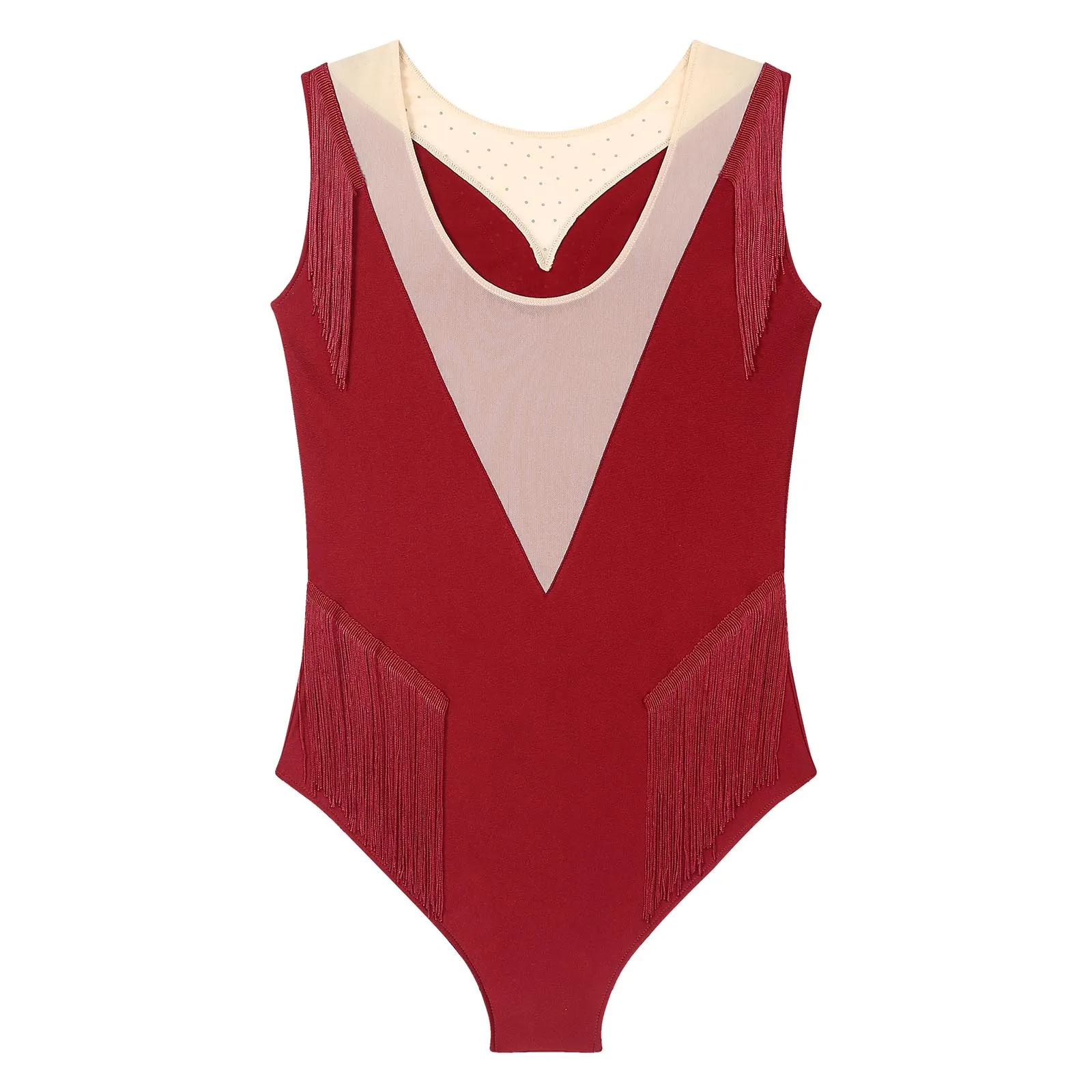 Inhzoy Abito Da Ballo Per Bambina – Vestito Lirico Contemporaneo Con Strass, Maniche Lunghe, Per Danza Classica E Pattinaggio