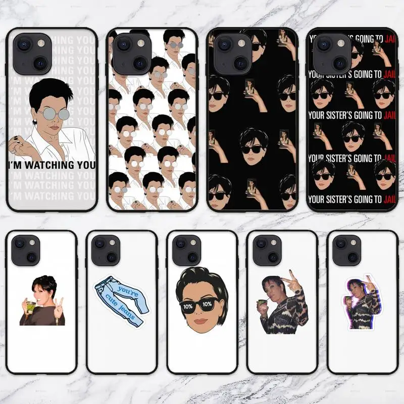 Чехол для телефона RUICHI Kris Jenner iPhone 11 12 Mini 13 Pro XS Max X 8 7 6s Plus 5 SE XR | Мобильные телефоны и