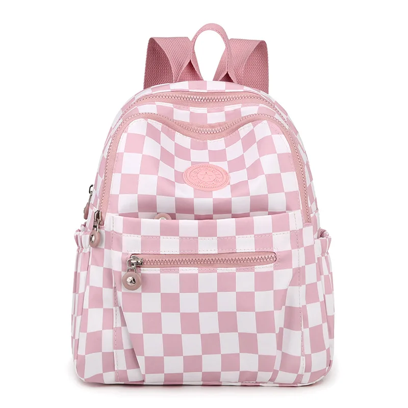 2022 New Nylon Cloth Ladies Backpack Fresh And Sweet Oxford Cloth Rucksack Fashion Casual Backpack Light Travel School Bag 