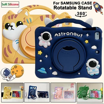 Case For Samsung Galaxy Tab A9 Plus 11" A9 8.7" A8 10.5 S6 Lite 10.4" A7 Lite T220 T500 T510 T290 Kids Cartoon Tablet Stand Cove