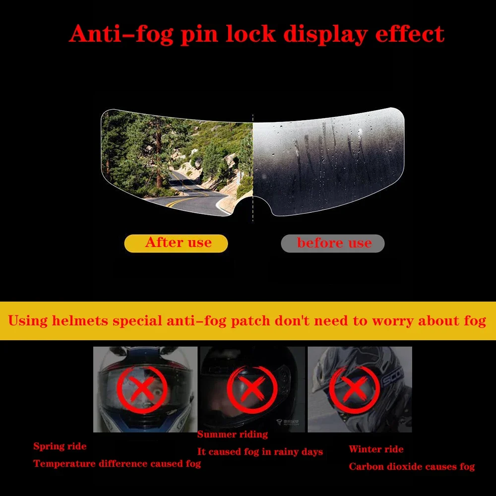 Motorcycle Helmet Visor Film Anti Fog for HJC C70 FG-17 FG-ST IS-17 HJ20 Lens Anti Fog Film Motorcycle Helmet Accessories 3