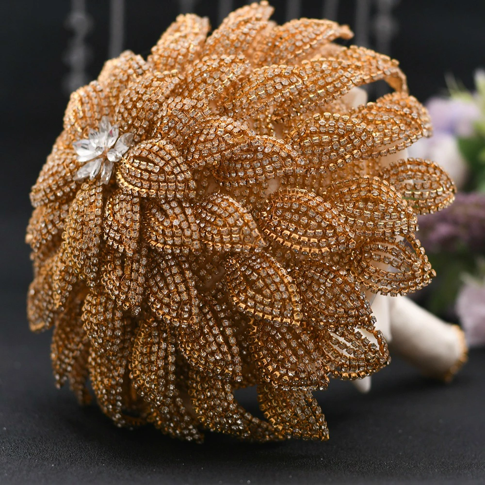 8mm-12mm Girasole Cucire su strass Artiglio d'oro Cristalli lucidi