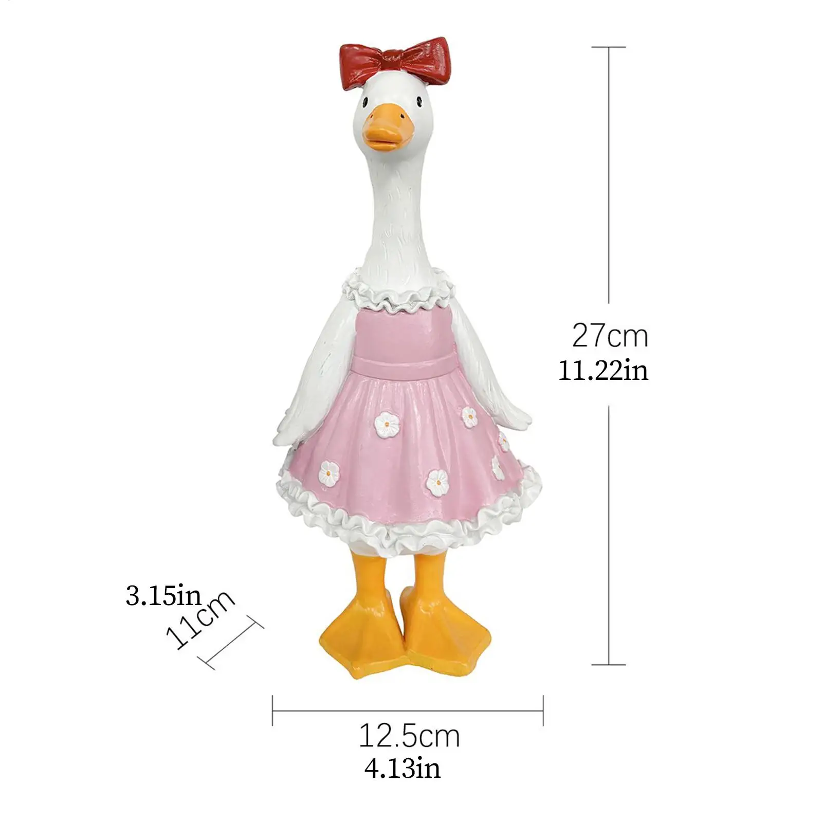Duck Figurines Funny Animal Sculpture Home Decorations Resin Duck Sculpture For Holiday Garden Backyard Yard Porch Home