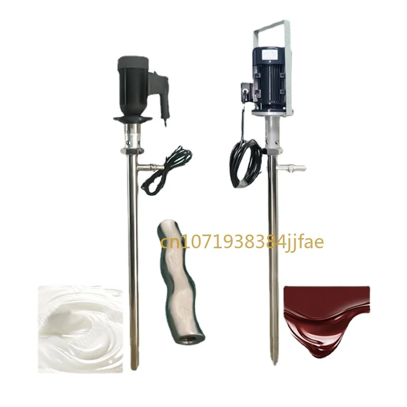 Hs-Bomba De Tambor De Tornillo Elesctrico De Acero Inoxidable De Alta Viscosidad 200000Cps, Bomba De Barril Para Miel, Crema,
