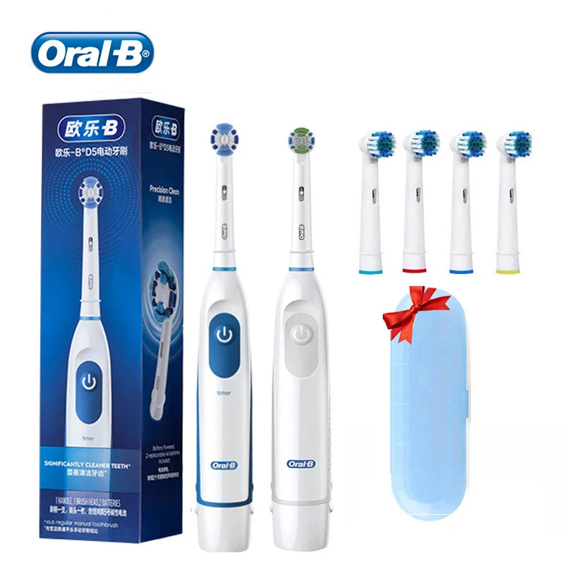 Oral B Spazzolino Elettrico 2D Rotazione Spazzolatura Precisione Pulisci Sbiancare I Denti Spazzola Per Denti Per Adulti Rimozione Della Placca Spazzo