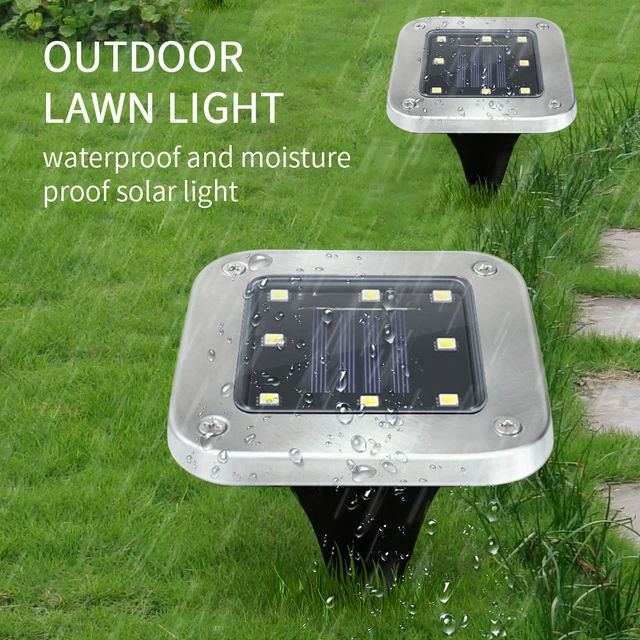 Napelemes Földi Lámpák, 4-Pack Led Kültéri Napenergia-Lámpák, Vízálló Világítás A Sétány Teraszos Udvarához - Image 6