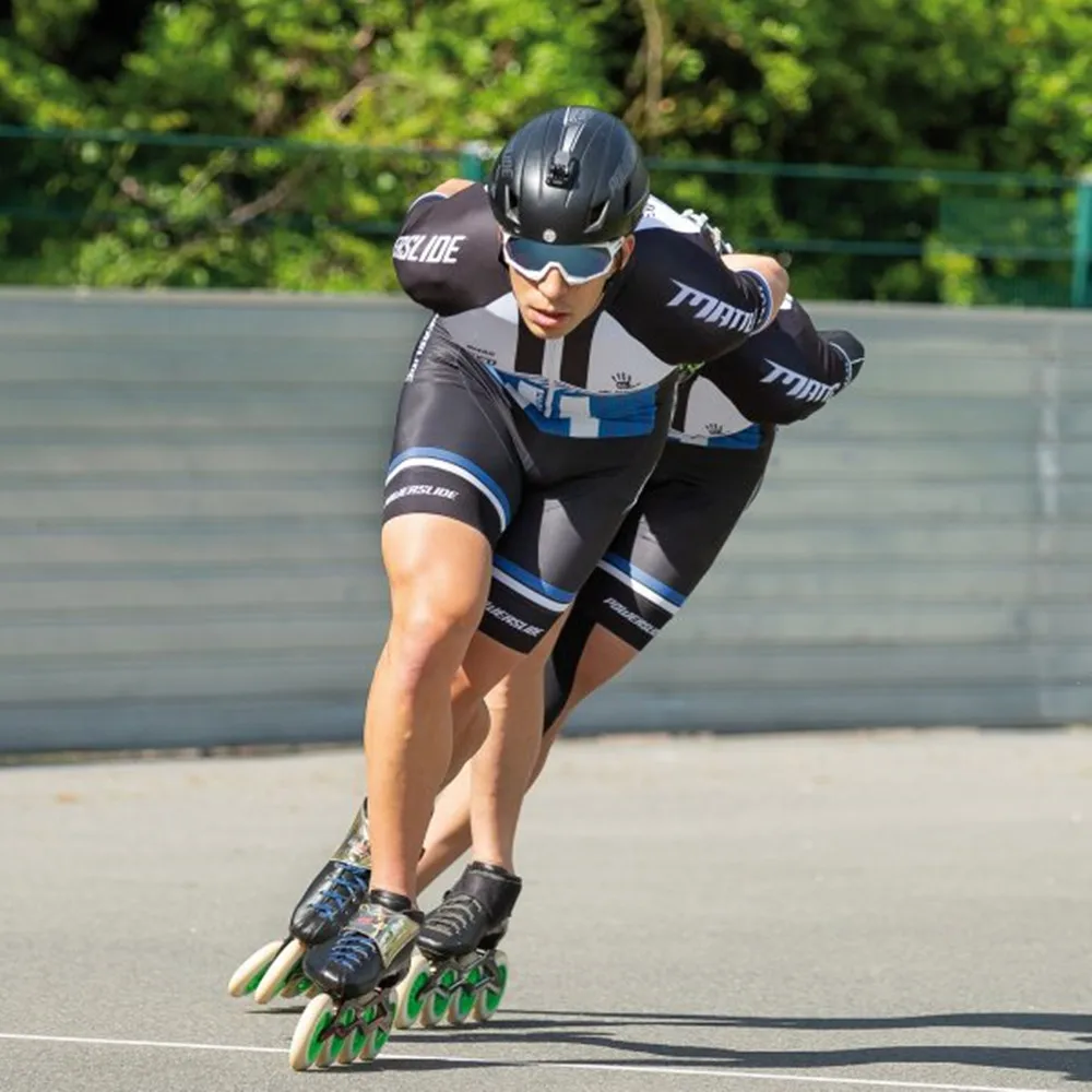 

Powerslide Mannen Team Triathlon Skate Pak Schaatspak Inline Roller Speed Race Snelle Skat Snelheid Skats Ciclismo Schaatsen