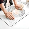 Black Silicone Baking Mat Kneading Pad Dough Mat Cake Dough Maker Kitchen Cooking Grill Non-Stick Gadgets Bakeware Pastry Mat 2