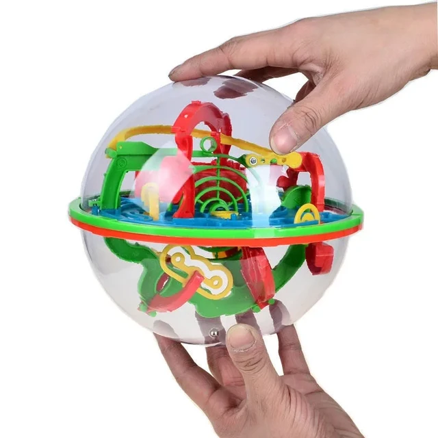 100 Steps 3D Magic Intellect Maze Ball Track Puzzle Toy Perplexus Epic Game  Children Adult Magnetic Balls Toys for Kids - AliExpress