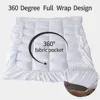 100% cotton mattress cover, full-size ultra soft, deep pocket, breathable and soft quilted down filling 3