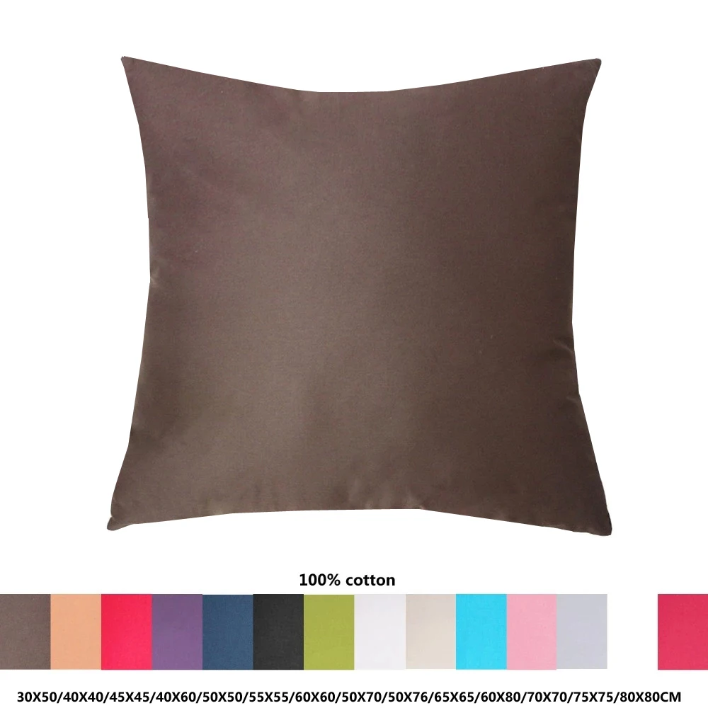 

Pure Cotton Cushion Cover 30X50/40X40/45X45/40X60/50X50/55X55/60X60/50X70/50X76/65X65/70X70/60X80/75X75/80X80CM Bed Pillowcases