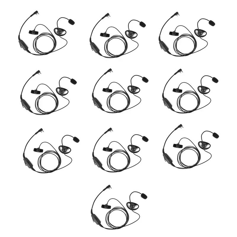 2 Pin D-образный ушной крючок с