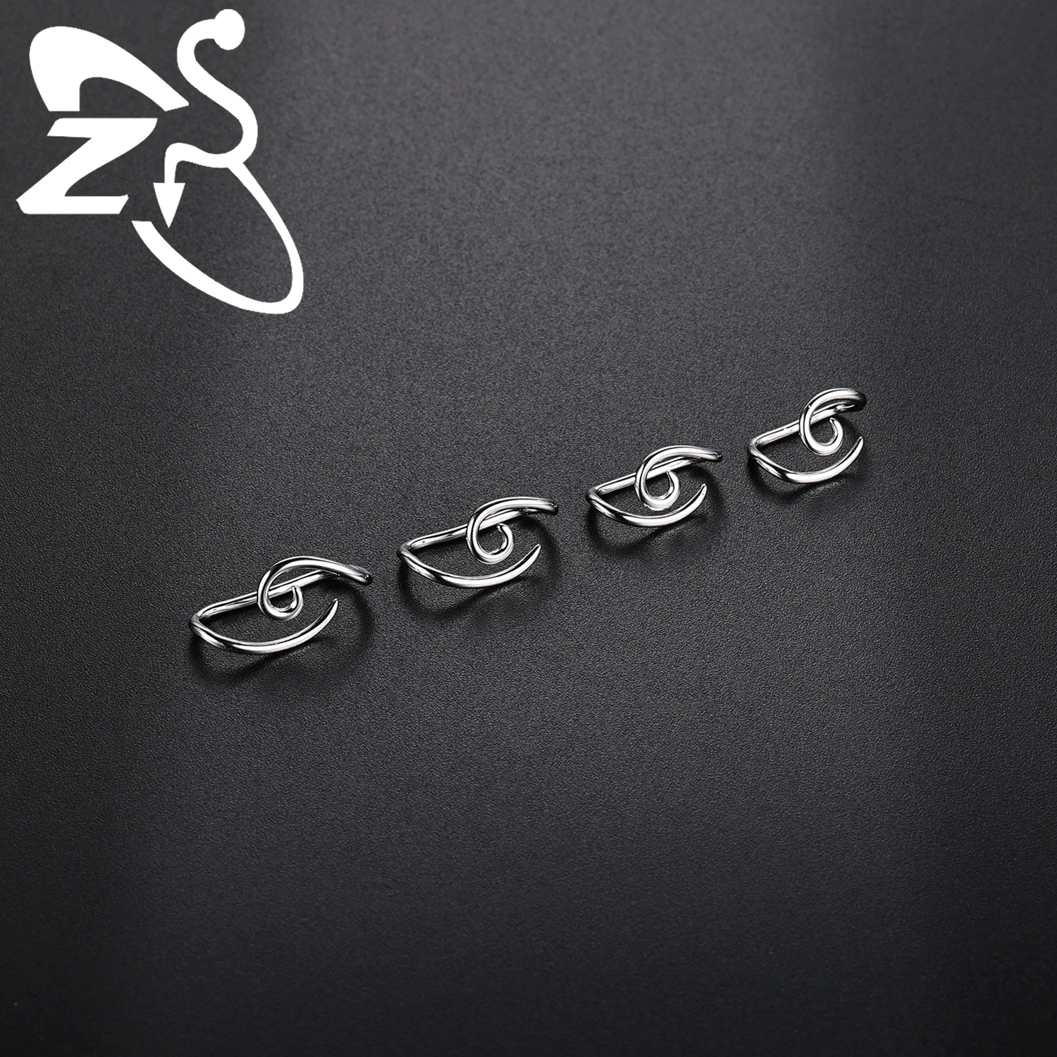 925 Sterling Silver Eyebrow Ring Nose Stud Helix Cartilage Earring Jewelry 1PC 16G 10/12/14/16MM deformable for ZS nose piercings