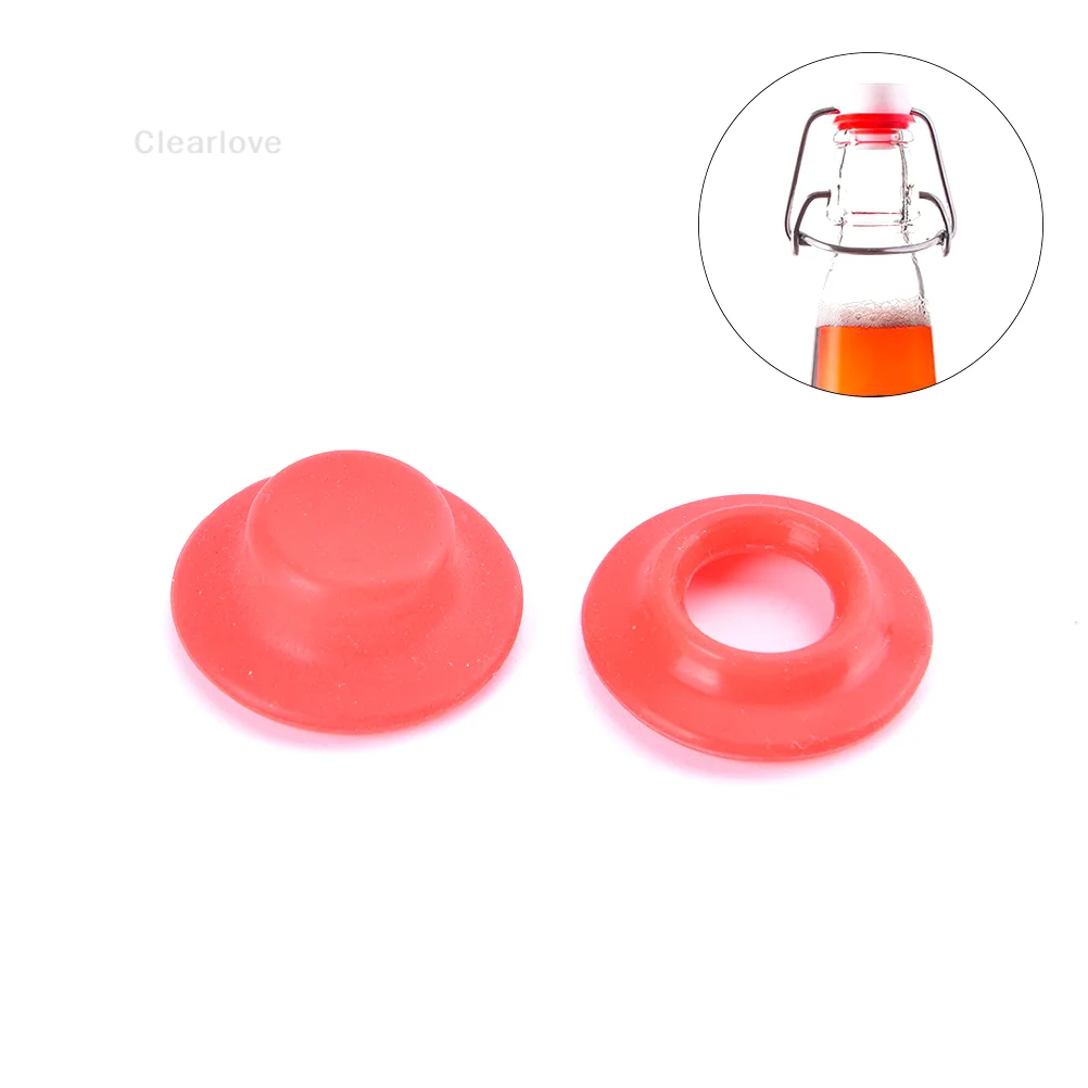 Flip Bottle Cap Washers Silicon Rubber Washers Gasket Set 10pcs For Grolsch EZ-Cap Swing Top Bottle Cap Bar Accessories cocktail accessories,silicone o ring set