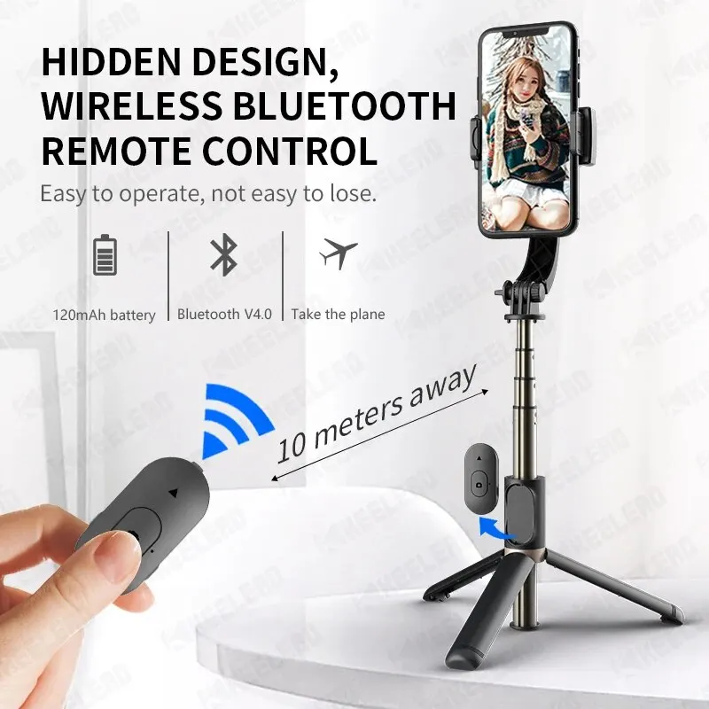 Gimbal Stabilizer Handheld Gimbal Stabilizer For Smartphone Mobile Video Stabilizer Bluetooth Selfie Stick Tripod Live Vertical Shooting Bracket