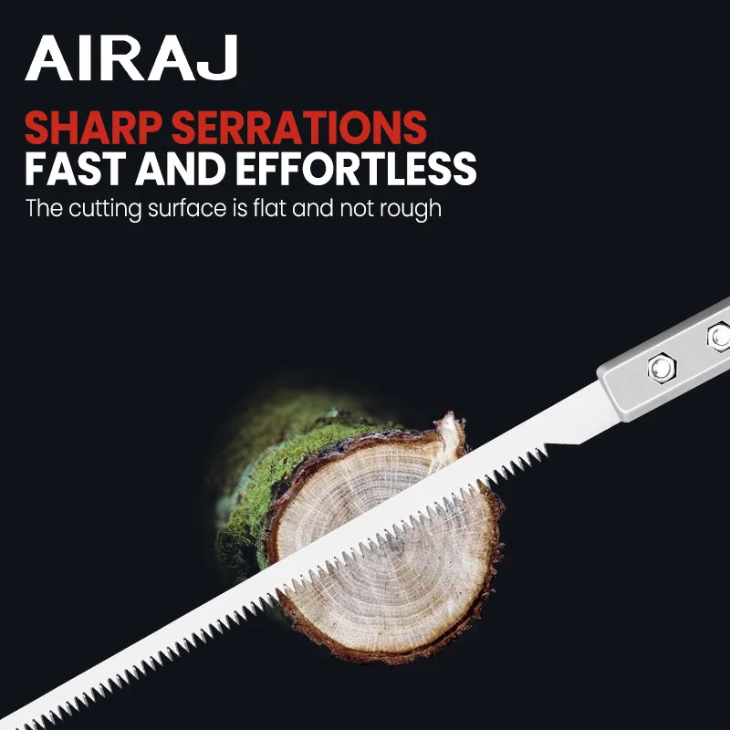 Hand Saw AIRAJ Detachable Chicken Tail Saw Garden Gardening Saw Tree Felling Fast Cutting Labor saving Wood Working Swallow Tail