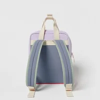 Colored Two-shoulder Bags Boys And Girls Brand New Casual Fashion Breathable Light Backpacks Kids Simple Canvas Bags Outdoor 3