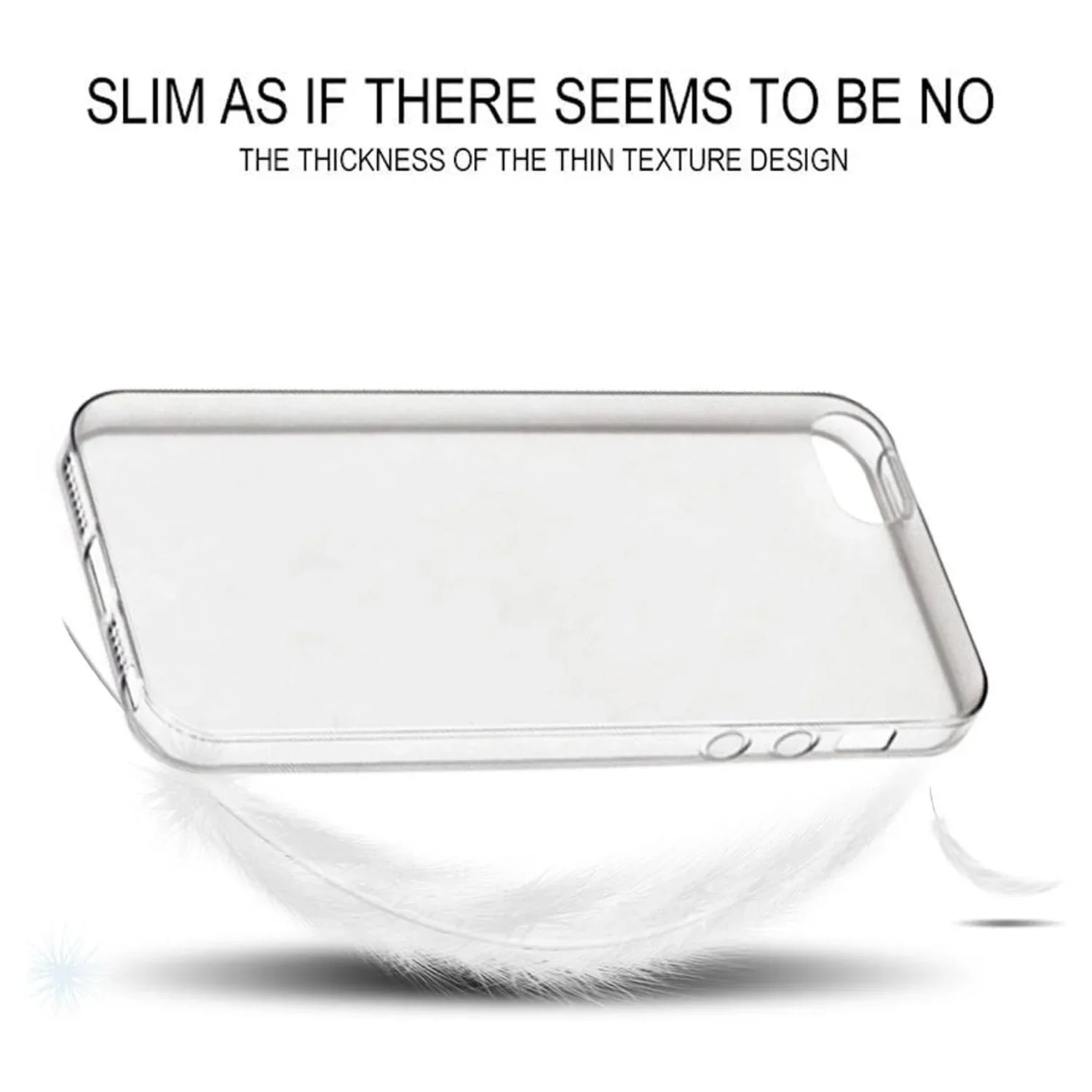 Transparent Clear Silicone Soft TPU Phone Cover Case
