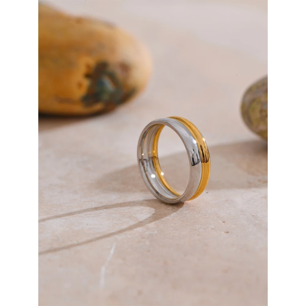 Yhpup Stainless Steel Ring for Women