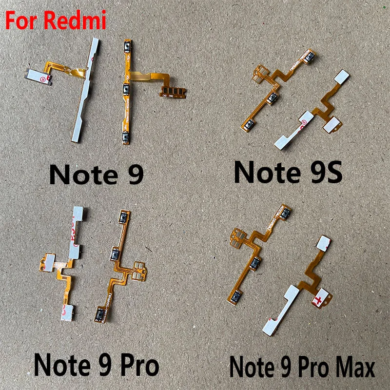 

1PCS Original For Xiaomi Redmi Note 9 9S PRO Max On Off Power Volume Buttons Flex Cable Volume Button Key Flex Cable Replacemen