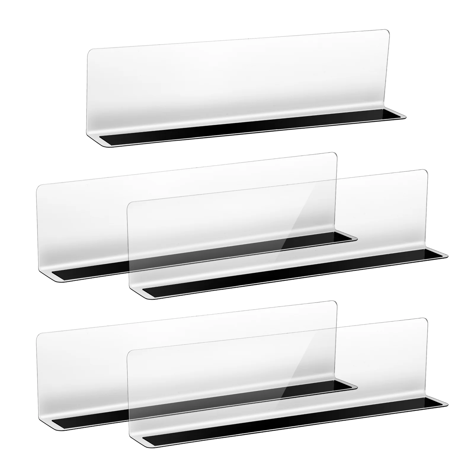 

Shelf Dividers Store Goods Separators L-shaped Plastic Shelf Divider Shelf Supermarket Commodity Divider Magnetic Baffle