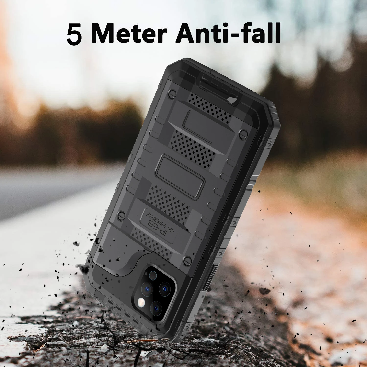 

Heavy Duty Metal Phone Case For IPHON 11 12 13 14 15 Pro Max Plus Aluminum Shockproof Cover For Iphone X XR XS Max 7 8 15 Plus