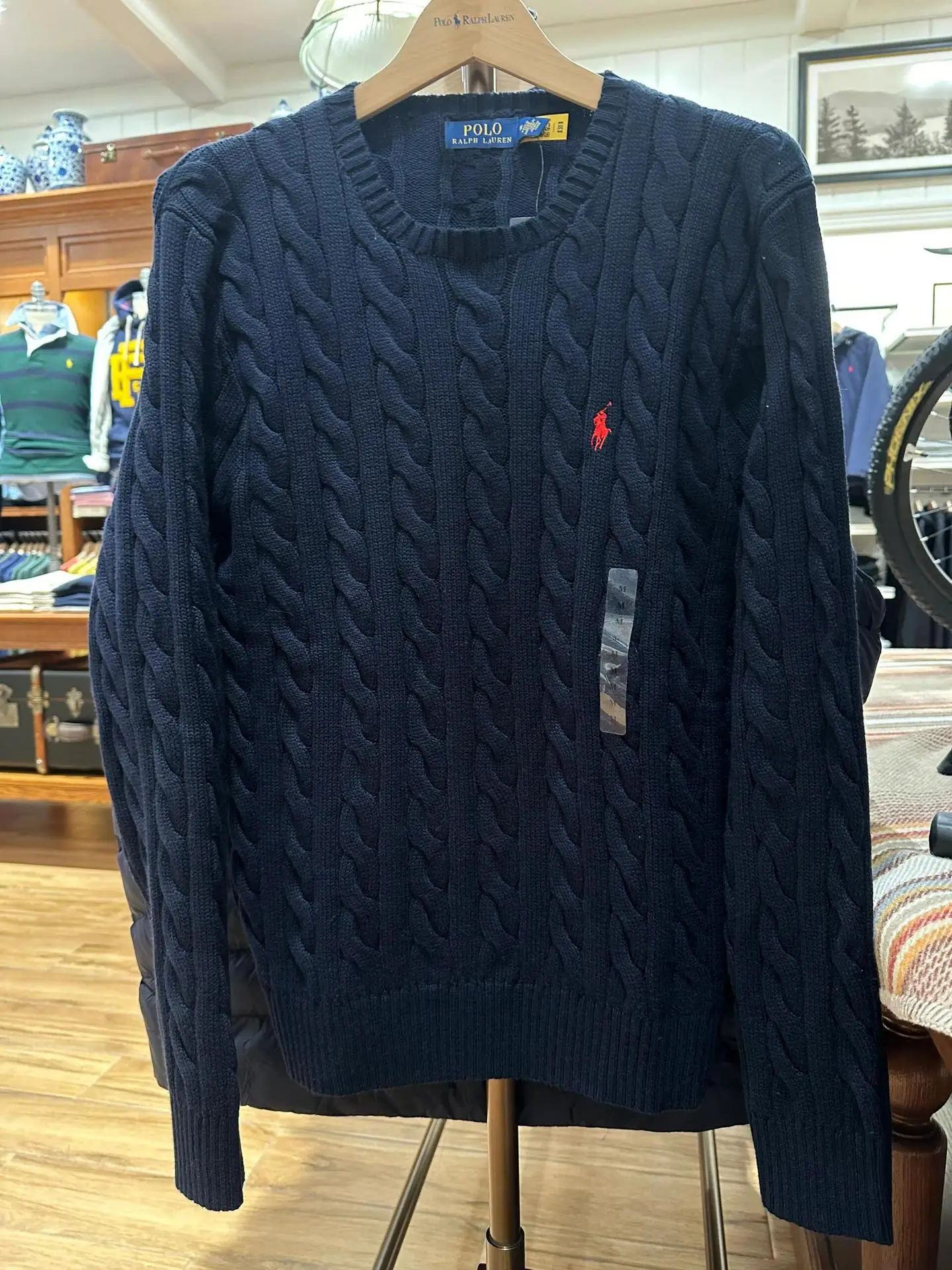 Cashmere Sweater Men Women Winter Classic Crew Neck POLO Knit Ralph Lauren Pullover