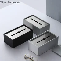 Light Luxury Resin Tissue Boxs Living Room Bedroom Desktop Tissue Holder Bathroom Draw Paper Storage Box Household Accessories 1
