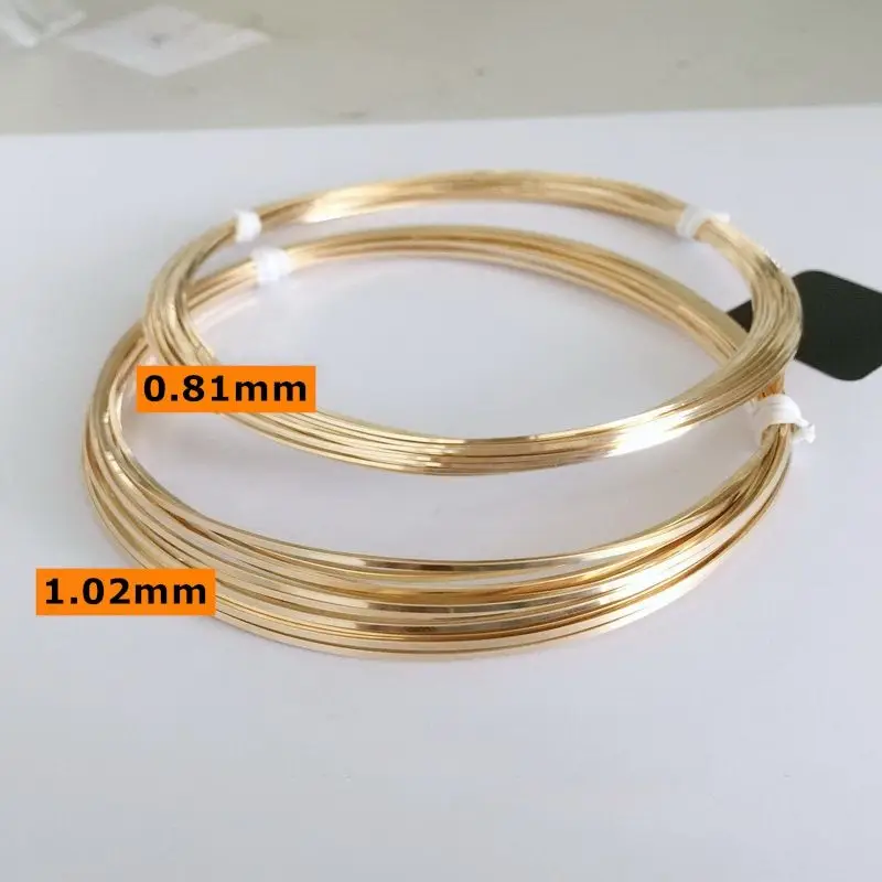 

No Fade No Rust Genuine Handmade Square Wire DIY Jewelry Making Findings Half Hard 1/20 Real 14K Gold Filled Craft Wire