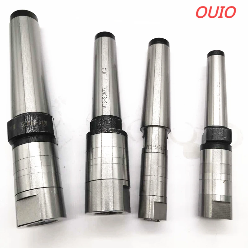 

OUIO 13mm16mm22mm27mm Milling Arbor Gear Milling Cutter Accessories No. 2 3 4 Morse Taper MT2 M10 MT3 M12 MT4 M16 Mill Cutter