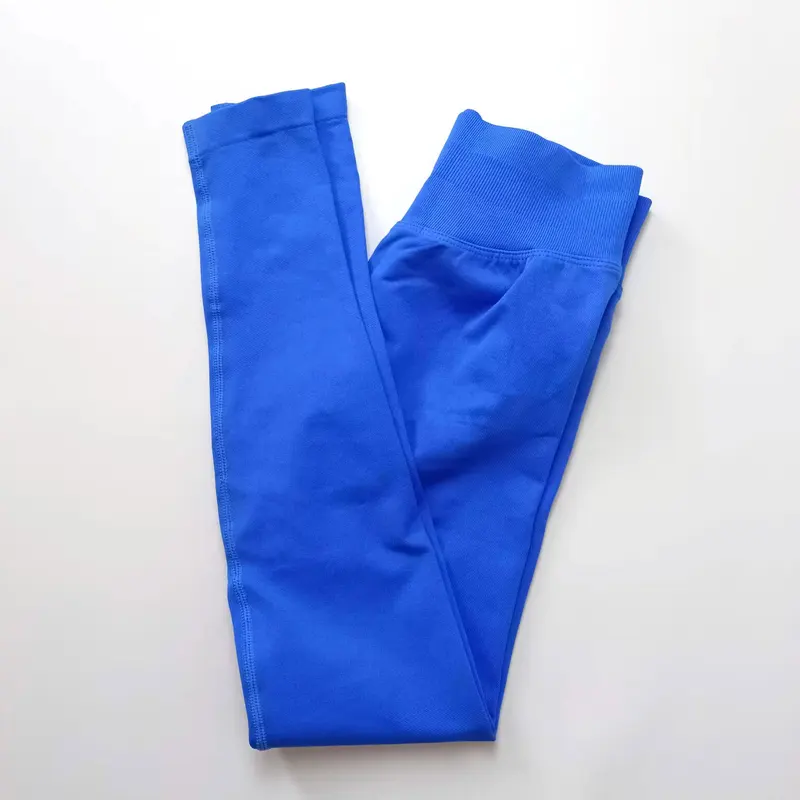 Yoga Leggings Women Seamless Sports Pants Low Ribbed Band