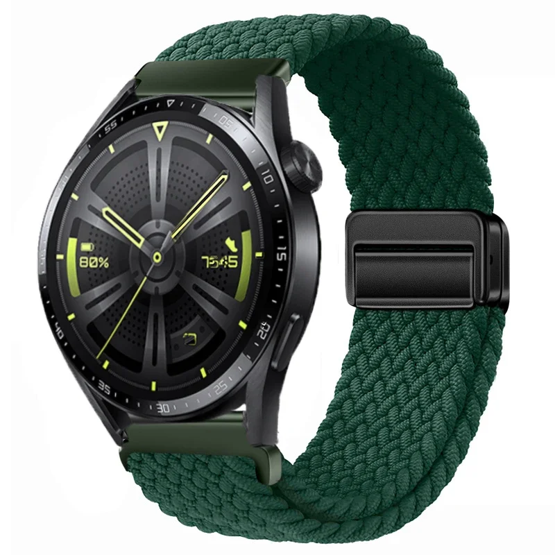 Nylon Braided Watch Strap - Durable Fabric Bracelet Wristband