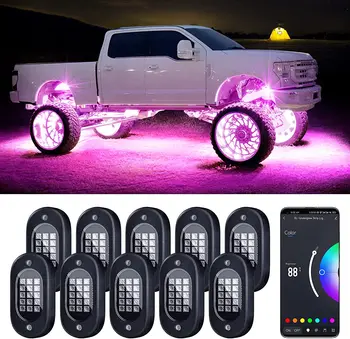 RGB LED Rock Lights Kit with APP & Music Control 1