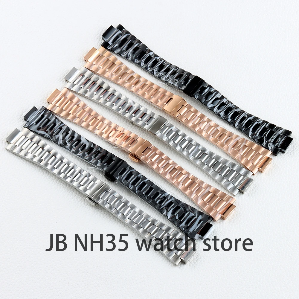 40mm Square Watch Case Sapphire Accessories for Nautilus Style Watches for NH35 NH36 NH38 movement Waterproof 316L steel Strap