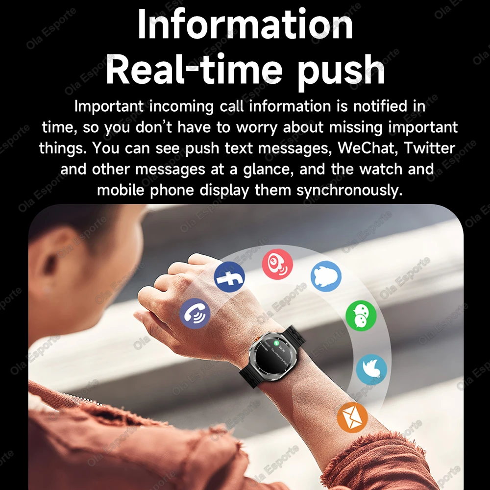 For Samsung Galaxy Watch 7 Ultra Smart Watch 49mm Sports Man Bluetooth Calls Heart Rate Monitor Galaxy 6 Upgraded Smartwatch Men - Image 4