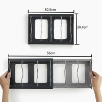 Expandable Stainless Kitchen Cabinet Organizers,with 6 Adjustable Shelves,Board Drying Cookware Shelf,Kitchen Organization Tools 5