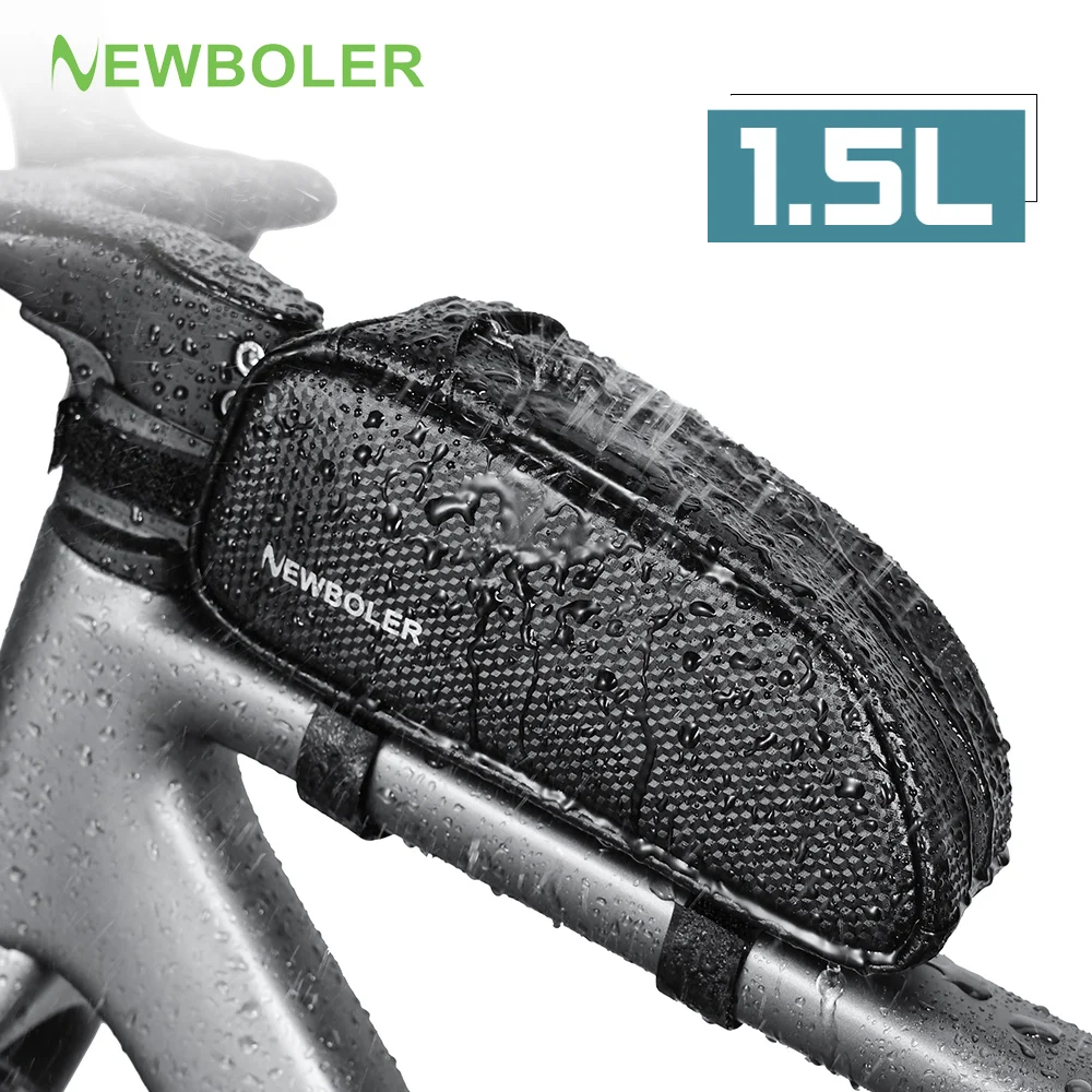 NEWBOLER 자전거 가방 방수 반사 프론트 탑 프레임 튜브 가방 사이클링..